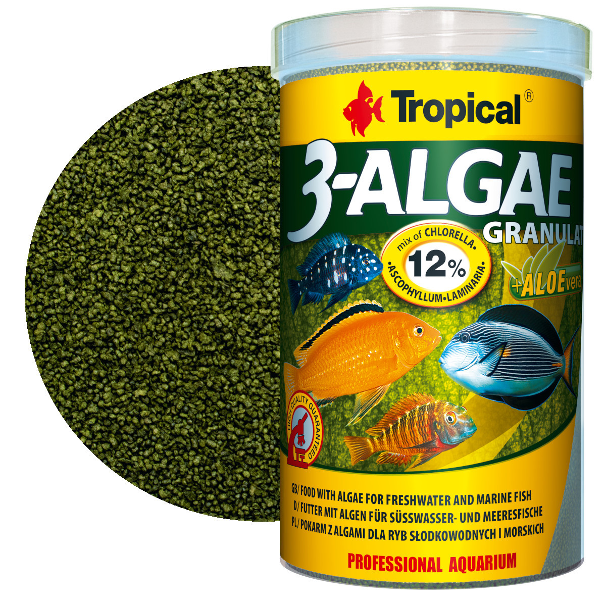Tropical 3-Algae Granulat 1000ml - 440g Pokarm roślinny