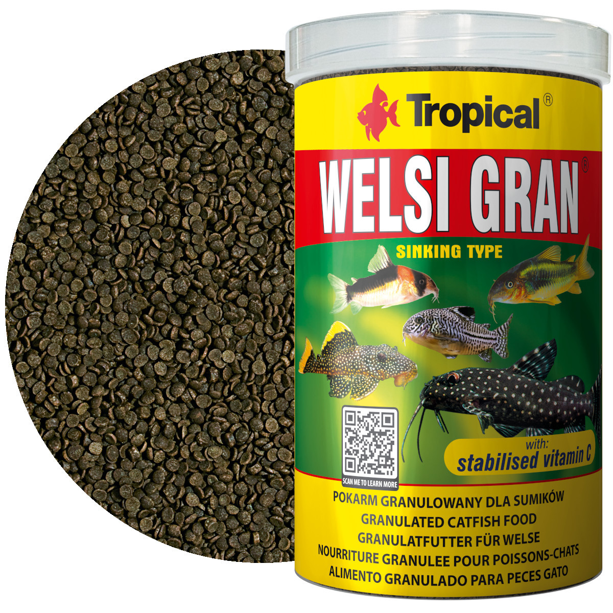 Tropical Welsi Gran 1000ml Pokarm dla ryb dennych