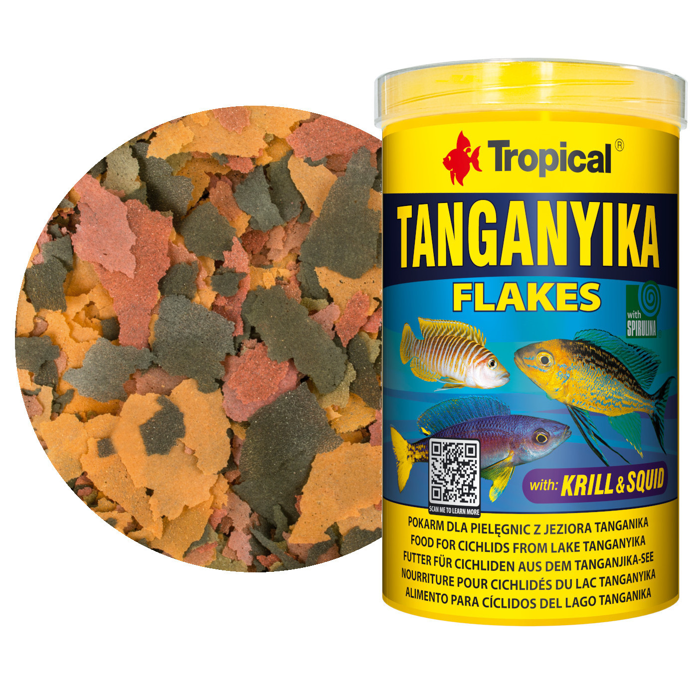 Tropical Tanganyika Flakes 1000ml - 200g Pokarm dla pielęgnic
