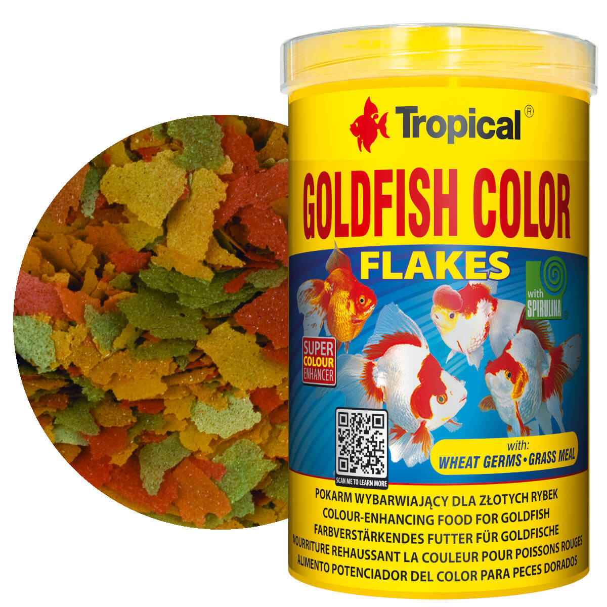 Tropical Goldfish Color 1000ml Pokarm dla złotych ryb płatki