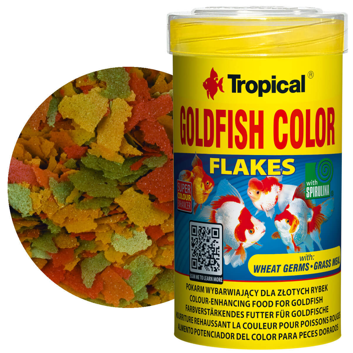 Tropical Goldfish Color 100ml Pokarm dla złotych ryb płatki