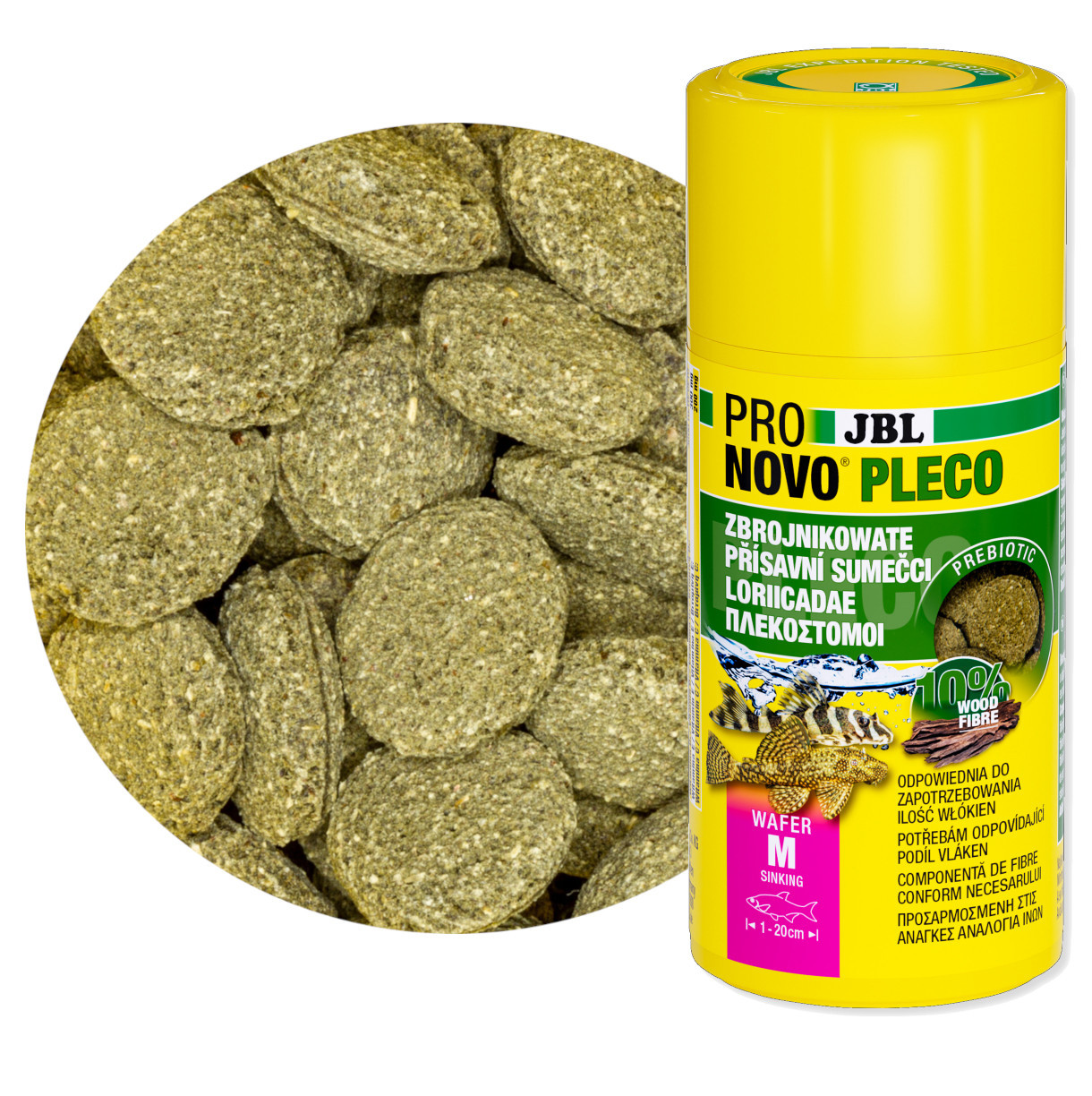 JBL Pronovo Pleco Wafer M 250ml Pokarm dla glonojadów