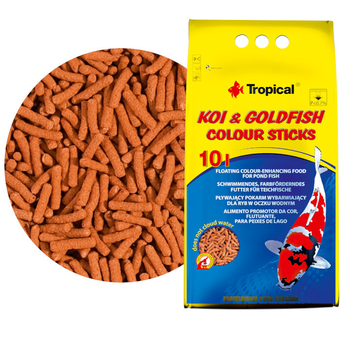 Tropical Koi&Goldfish Colour Sticks 10L - 800g Pokarm dla ryb