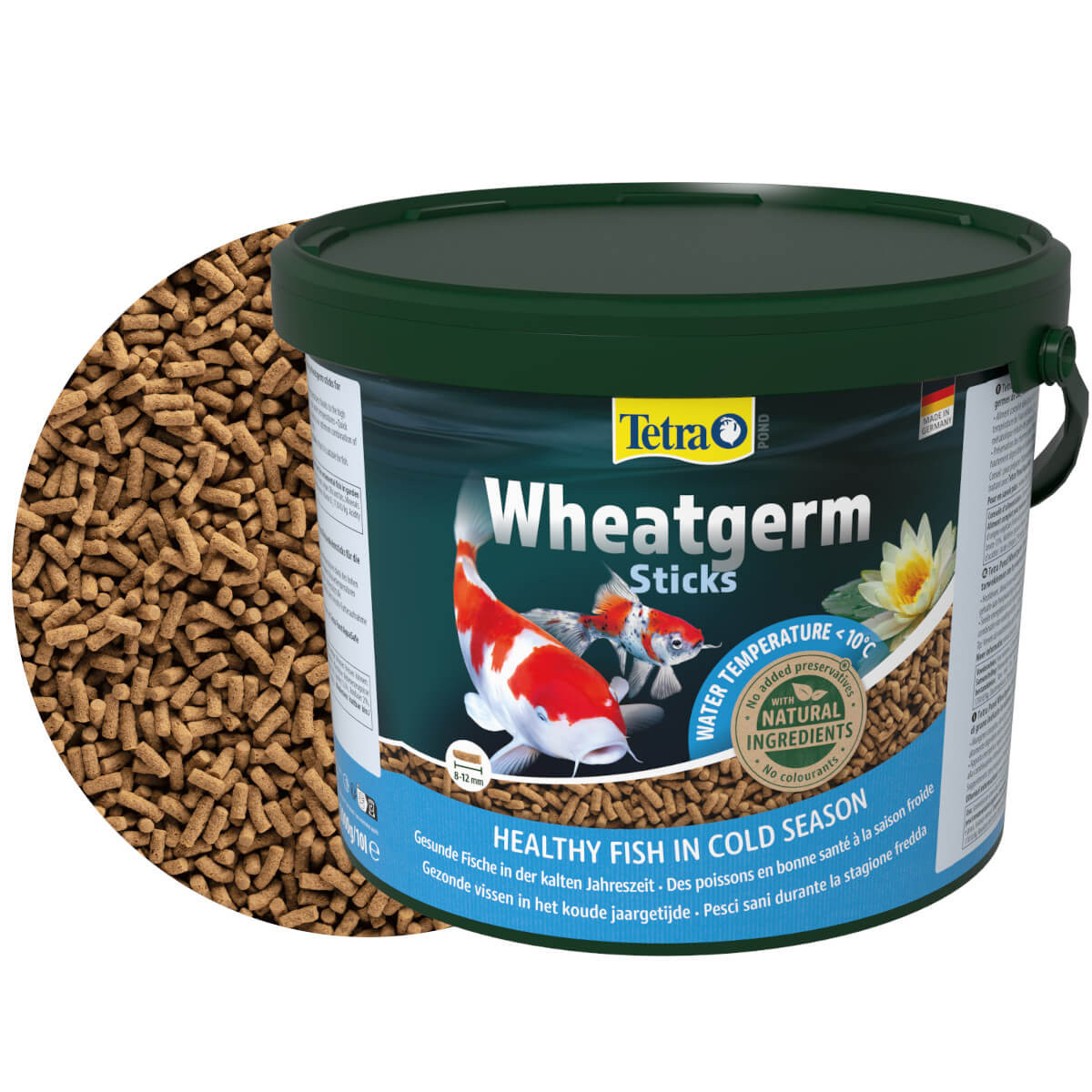 Tetra Pond Wheatgerm Sticks 10L - Pokarm dla ryb stawowych