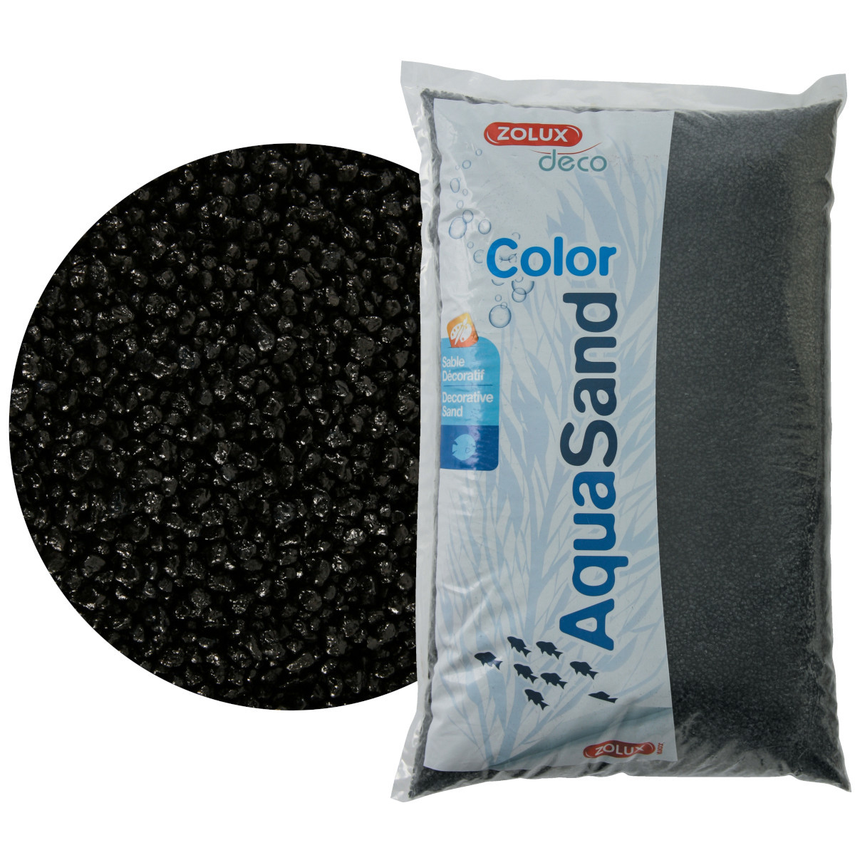 Zolux AquaSand Color Czerń Hebanowa 12kg Żwir naturalny do akwarium