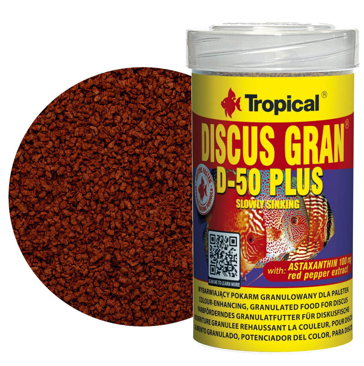 Tropical Discus Gran D-50 Plus puszka 100ml - 44g