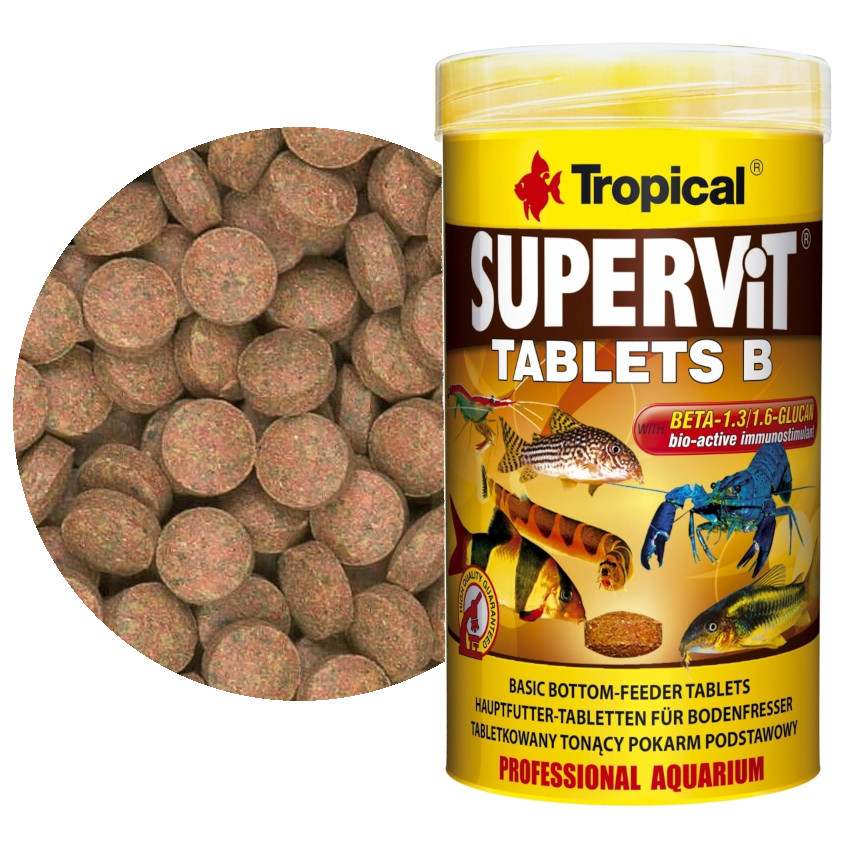 Tropical Supervit Tablets B 250ml - 150g Pokarm tabletki