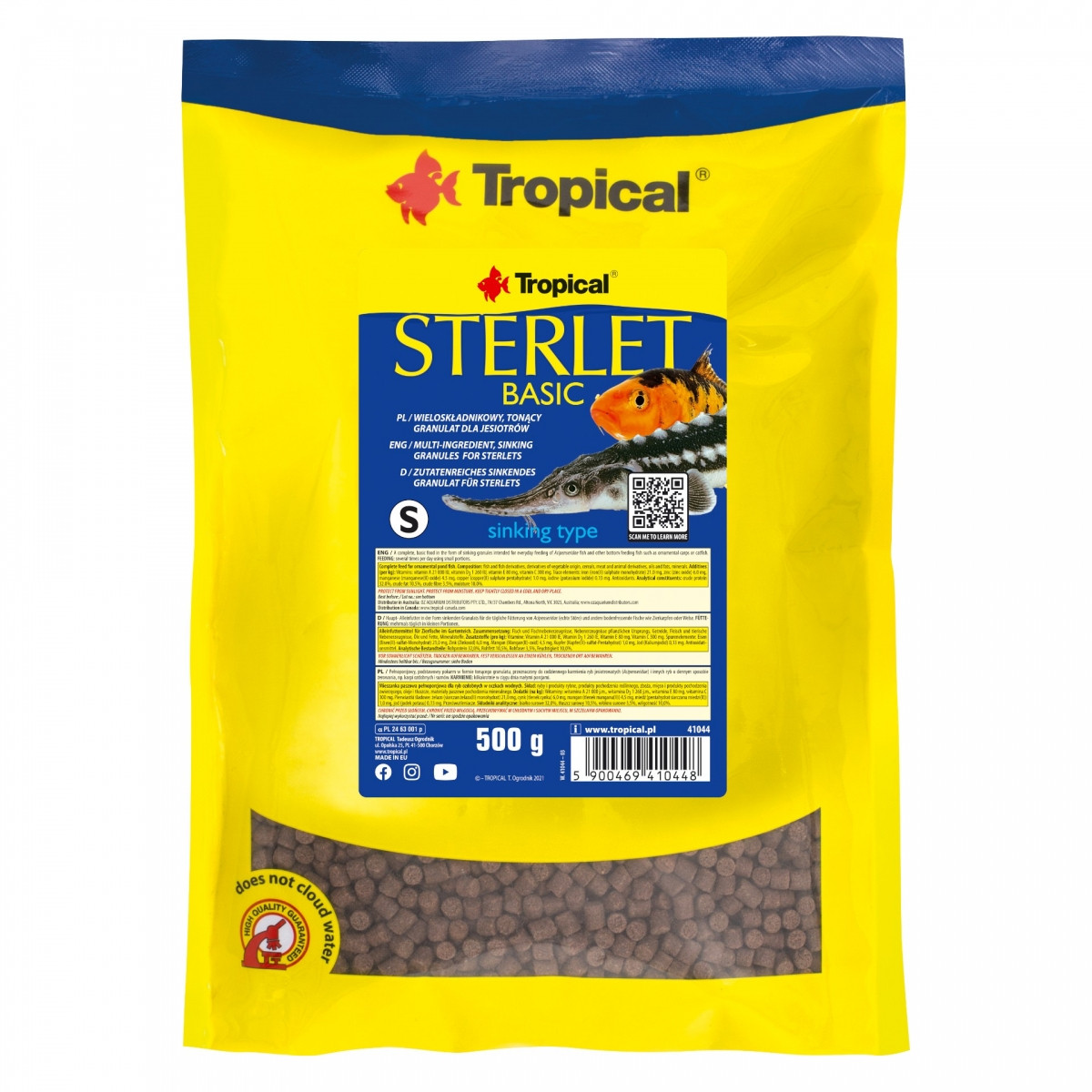 Tropical Sterlet Basic S 1l - 500g pokarm dla jesiotrów