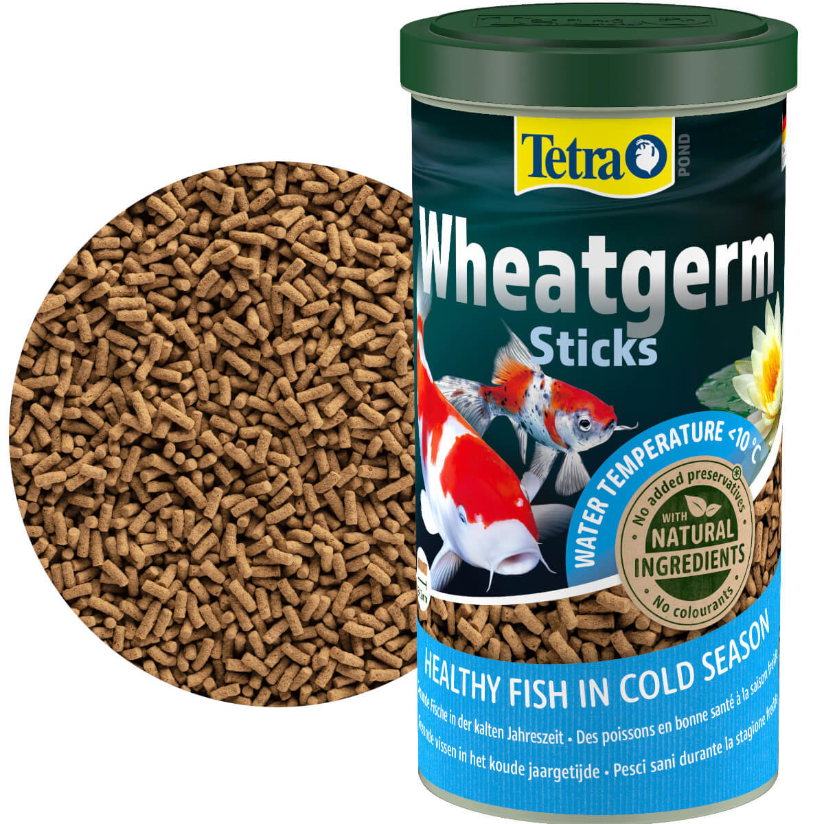 Tetra Pond Wheatgerm Sticks 1L - Pokarm dla ryb stawowych