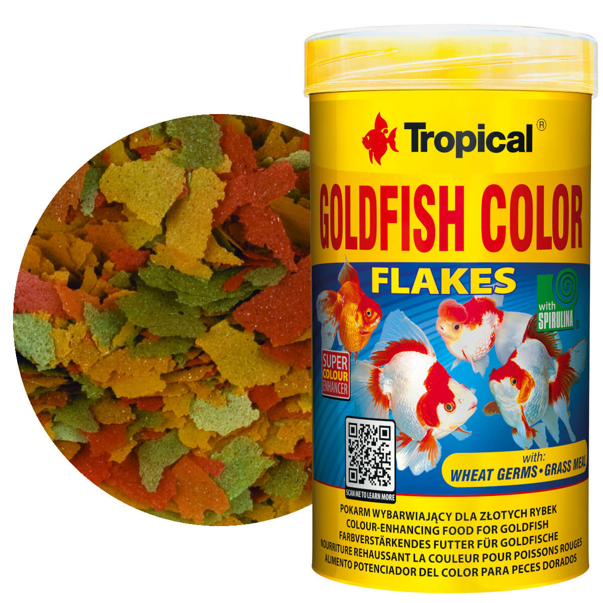 Tropical Goldfish Color 250ml Pokarm dla złotych ryb płatki
