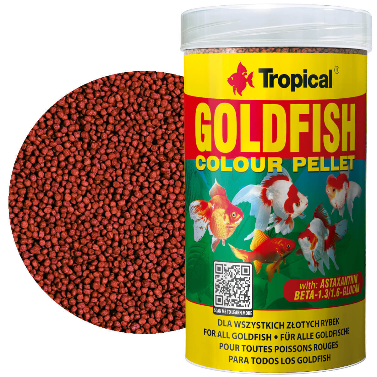 Tropical Goldfish Colour Pellet 250ml Pokarm dla złotych ryb