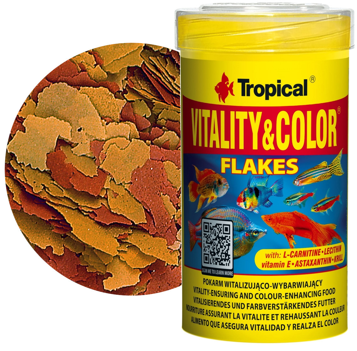Tropical Vitality & Color 250ml - 50g Pokarm wybarwiający dla ryb