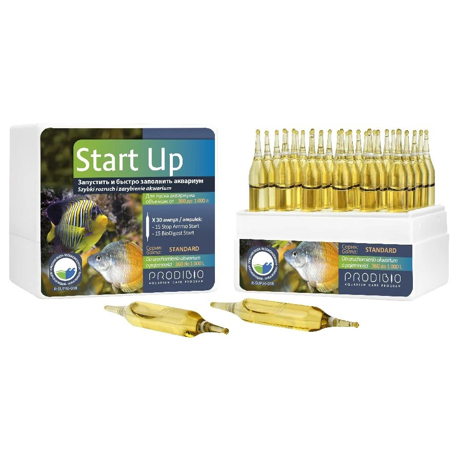 Prodibio Start Up 30 ampułek - Szybki start akwarium