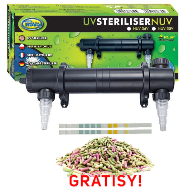 Aqua Nova Lampa UV-C 36W - eliminator UV-C glonów + gratisy