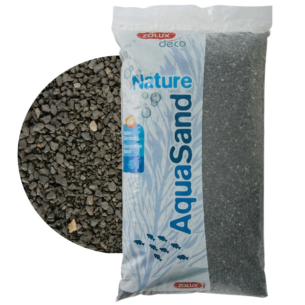 Zolux AquaSand Color Bazaltowa Czerń 12kg Żwir naturalny podłoże