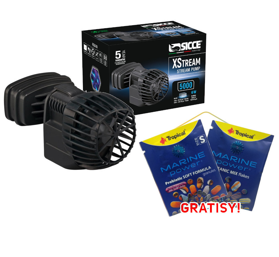 Sicce XStream 5000 Pompa cyrkulacyjna falownik wave + gratisy