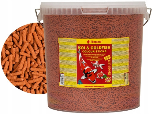 TROPICAL KOI & GOLDFISH COLOUR STICKS 21L - 1,6KG POKARM DLA RYB