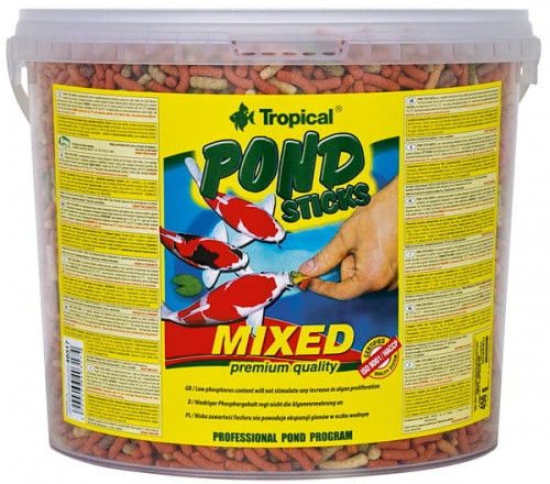 TROPICAL POND STICKS MIXED 5L - 430G POKARM DLA RYB