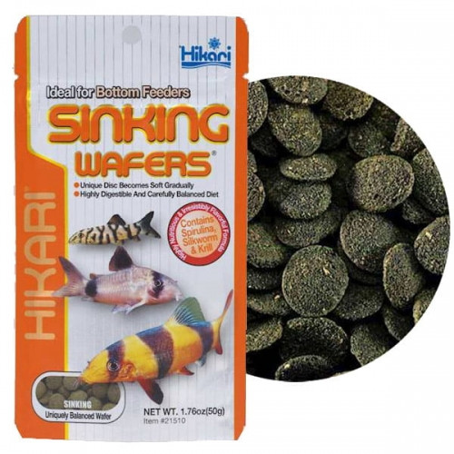 Hikari Sinking Wafers 50g - sum, bocja, kirysek