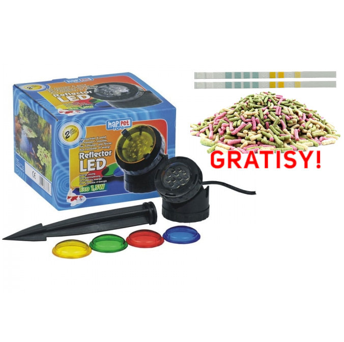 Happet Reflektor LED 1,5W - Podwodne oświetlenie + gratisy