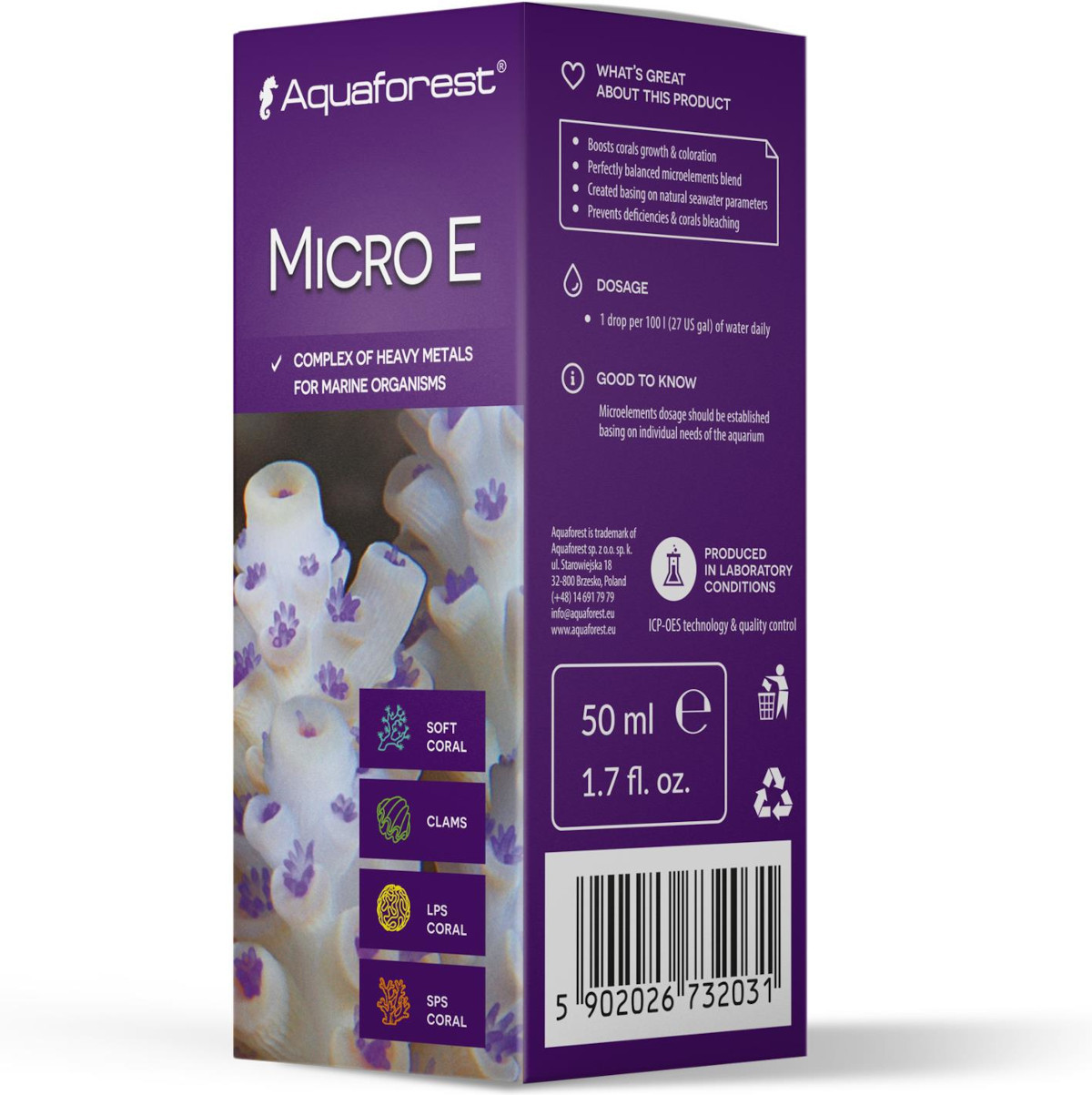 Aquaforest Micro E 50ml - Pierwiastki śladowe