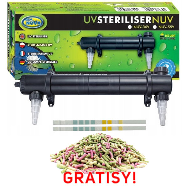 Aqua Nova Lampa UV-C 55W eliminator glonów + gratisy