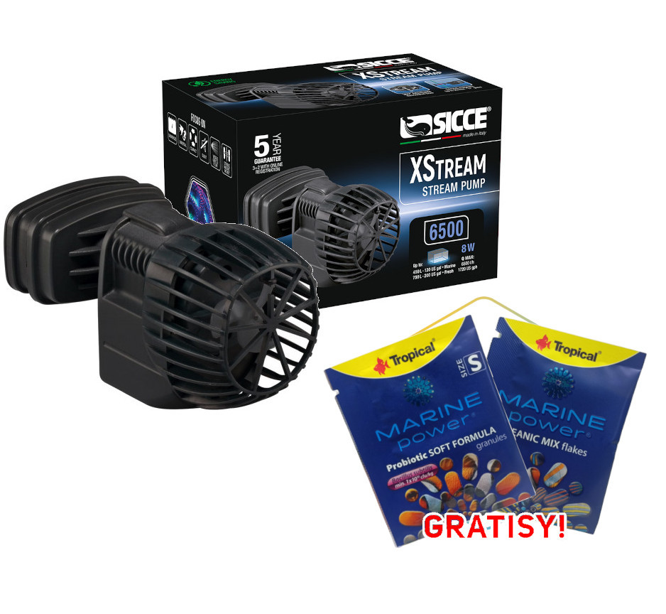 Sicce XStream 6500 Pompa cyrkulacyjna falownik wave + gratisy