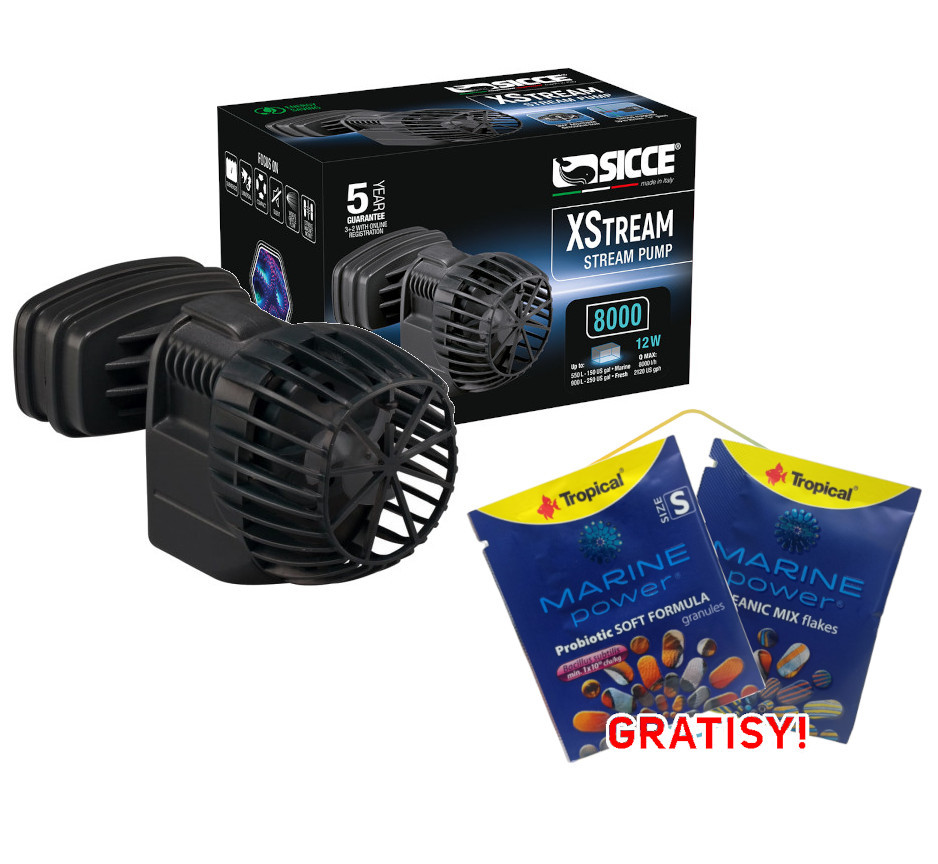 Sicce XStream 8000 Pompa cyrkulacyjna falownik wave + gratisy
