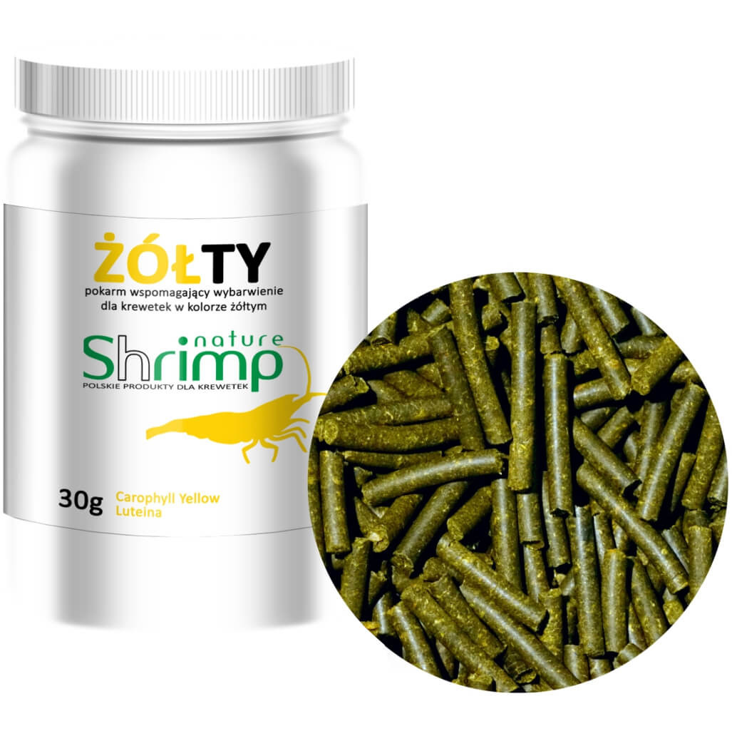 Shrimp Nature Żółty 30g Pokarm wybarwiający dla krewetek