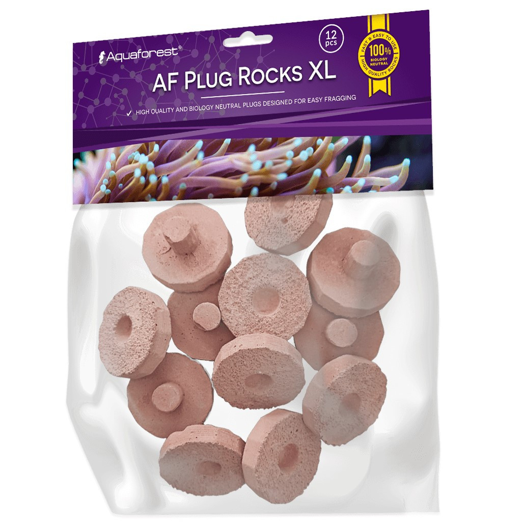 Aquaforest AF Plug Rocks Purple XL 12szt. Podstawki pod korale 35mm