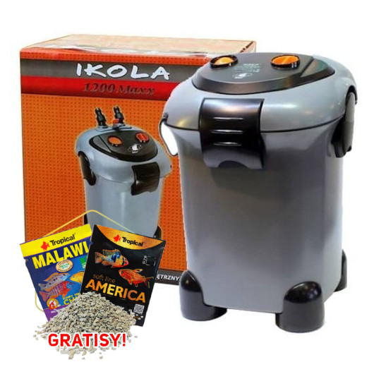 Ikola FZD 1200 Maxx Filtr zewnętrzny do akwarium + gratisy