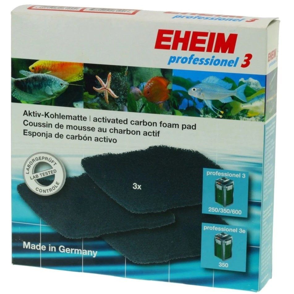 Eheim Gąbka z węglem 3szt do filtra Professionel 3/4+ 250/350/600 3e/4e+/5e 350