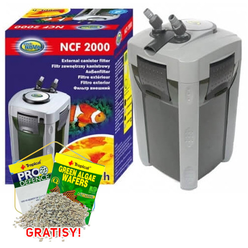 Aqua Nova NCF-2000 filtr zewnętrzny do akwarium + gratisy
