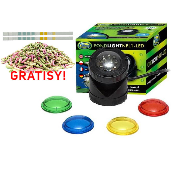 Aqua Nova NPL1-LED Lampa LED do oczka wodnego + gratisy