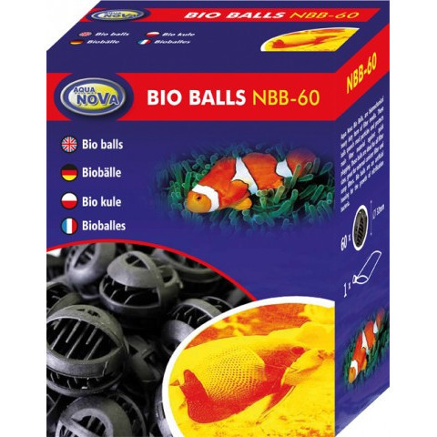 Aqua-Nova  NBB-60 - Biobale Biokulki 60szt + siatka na wkład