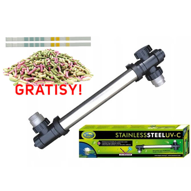 Aqua Nova Lampa UV-C 40W - eliminator glonów do oczka + gratisy