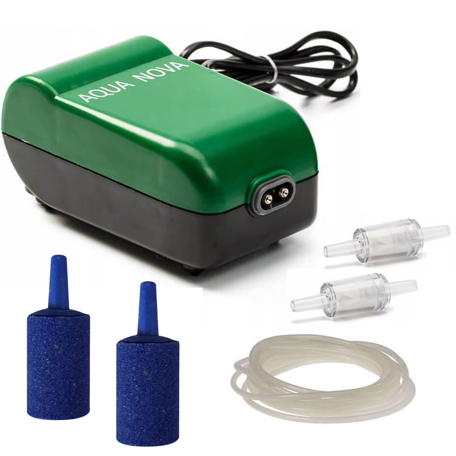 Aqua Nova NA-450 Napowietrzacz do akwarium + zestaw