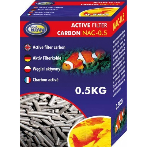 Aqua Nova NAC-0,5 Węgiel aktywny 500g - 800ml + siatka