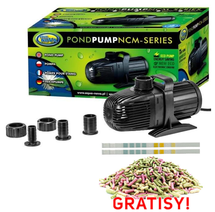 Aqua Nova NCM-5000 Pompa do oczka wodnego 5000l/h ECO 40W + gratisy