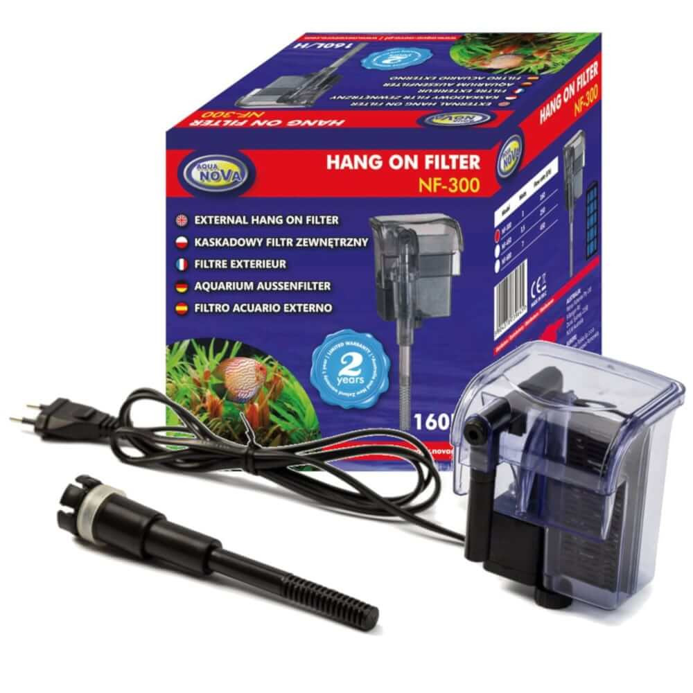 Aqua Nova NF-300 Filtr kaskadowy + skimmer do 50L