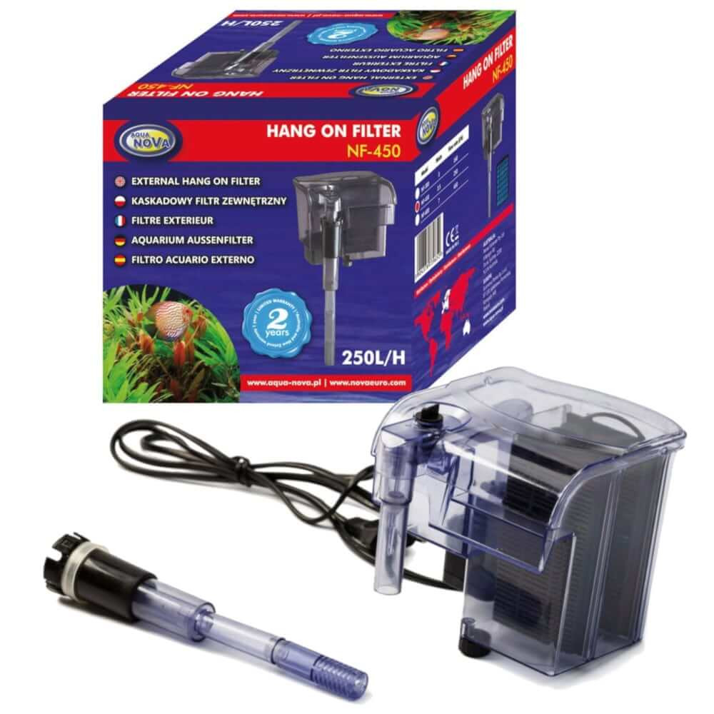 Aqua Nova NF-450 Filtr kaskadowy + skimmer do 100L
