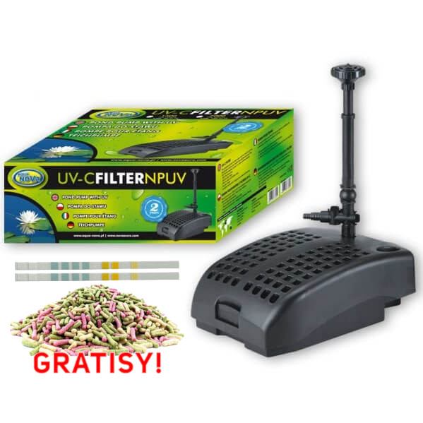 Aqua Nova NPUV-1500 Pompa fontannowa z lampą UV-C + gratisy