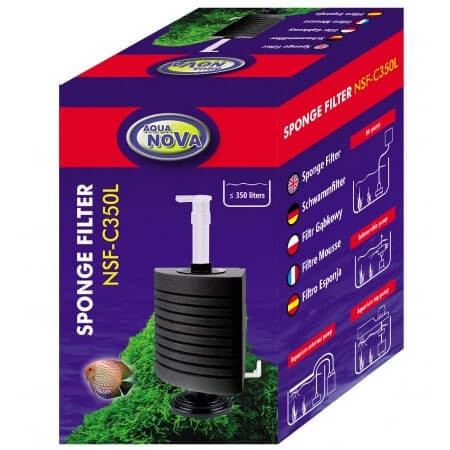 Aqua Nova NSF-C350L filtr gąbkowy narożny do akwarium 350l