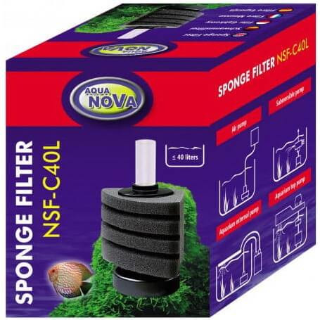 Aqua Nova NSF-C40L filtr gąbkowy narożny do akwarium 40l