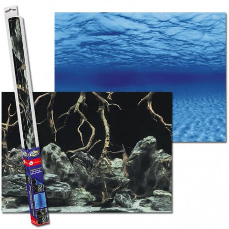 Aqua Nova Tło do akwarium 100x50cm RootsWater 2x fototapeta