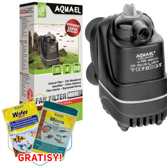 Aquael Fan Mikro Plus Filtr do akwarium do 30L + gratisy