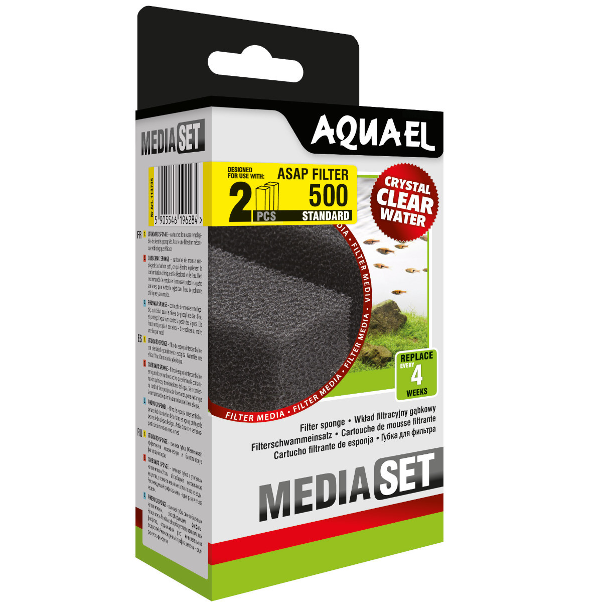 Aquael Media Set ASAP 500 Wkład gąbkowy 2szt. 113735