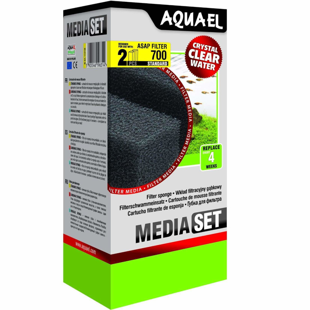 Aquael Media Set ASAP 700 Wkład gąbkowy 2szt. 113739