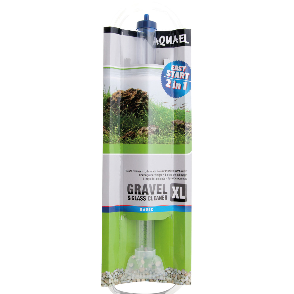 AQUAEL ODMULACZ Z SKROBAKIEM DO AKWARIUM 2w1 - XL