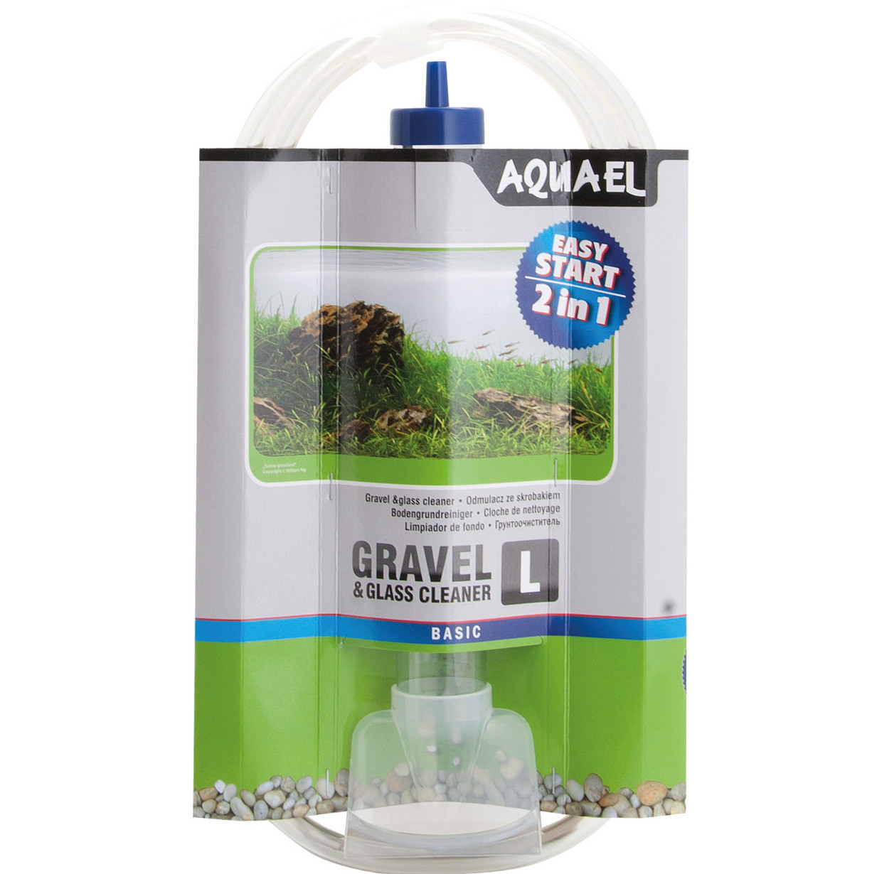 AQUAEL ODMULACZ Z SKROBAKIEM L DO AKWARIUM 2w1